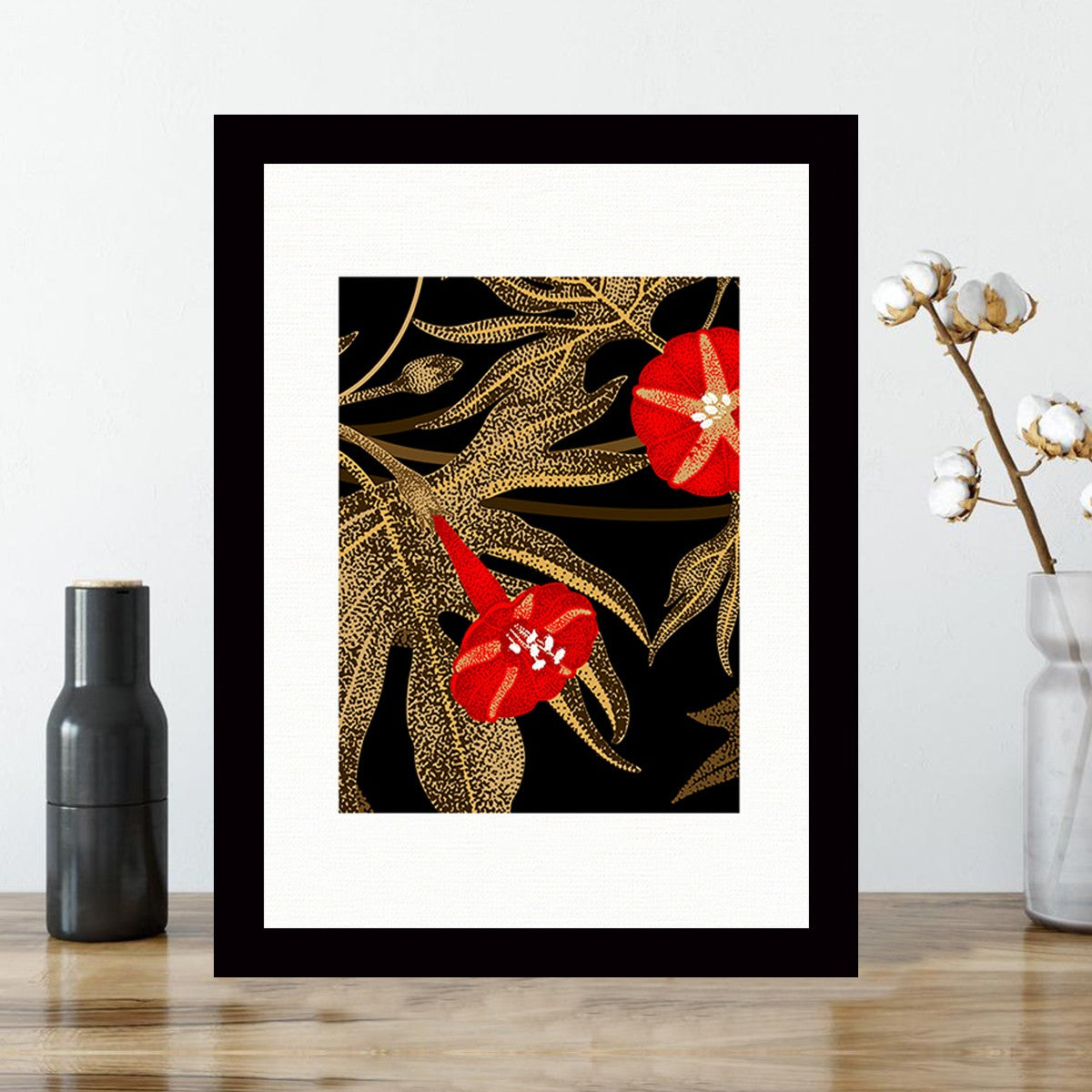 Quadro Decorativo MDF Emoldurado - Arte Multicolor 24x29cm com Moldura de Madeira 2cm