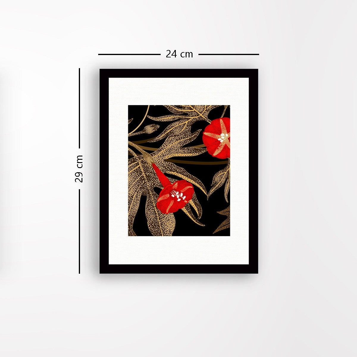 Quadro Decorativo MDF Emoldurado - Arte Multicolor 24x29cm com Moldura de Madeira 2cm