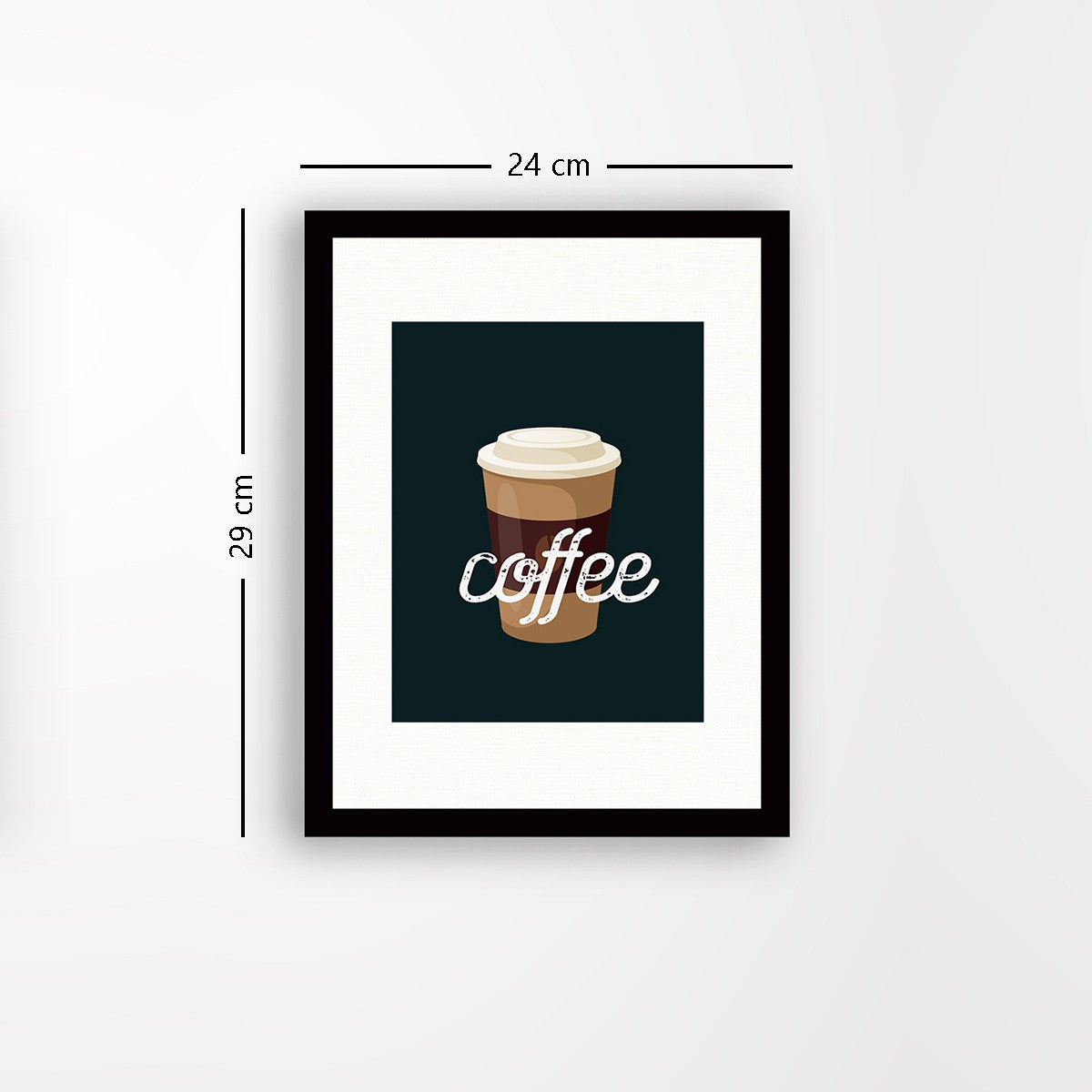 Quadro Decorativo MDF Emoldurado - Arte Multicolor 24x29cm com Moldura de Madeira 2cm