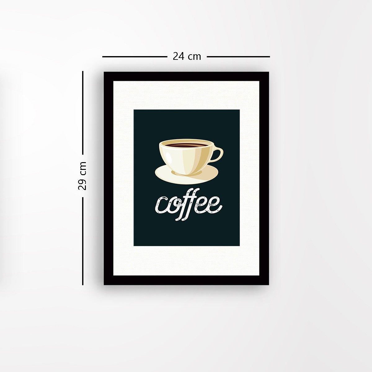 Quadro Decorativo MDF Emoldurado - Arte Multicolor 24x29cm com Moldura de Madeira 2cm