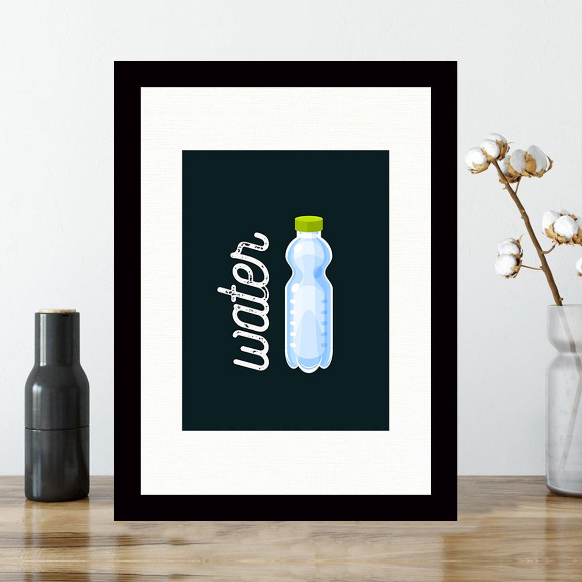 Quadro Decorativo MDF Emoldurado - Arte Multicolor 24x29cm com Moldura de Madeira 2cm