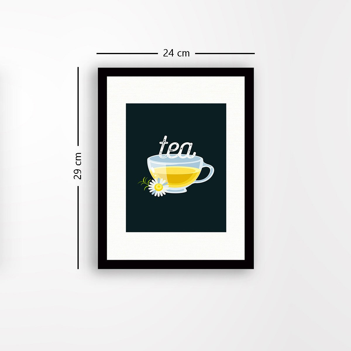 Quadro Decorativo MDF Emoldurado - Arte Multicolor 24x29cm com Moldura de Madeira 2cm