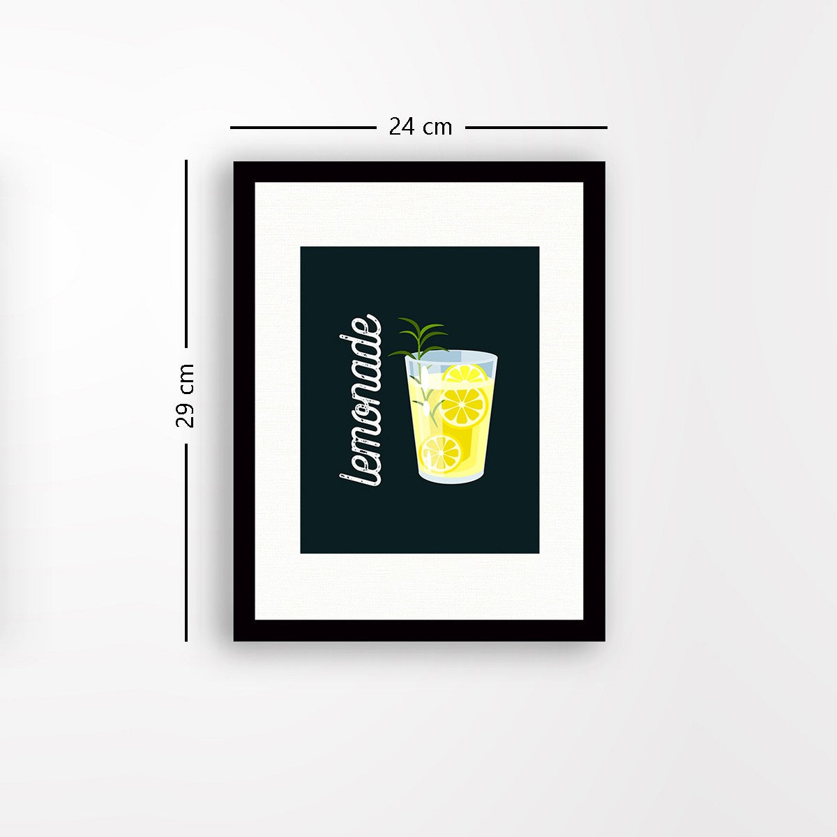 Quadro Decorativo MDF Emoldurado - Arte Multicolor 24x29cm com Moldura de Madeira 2cm