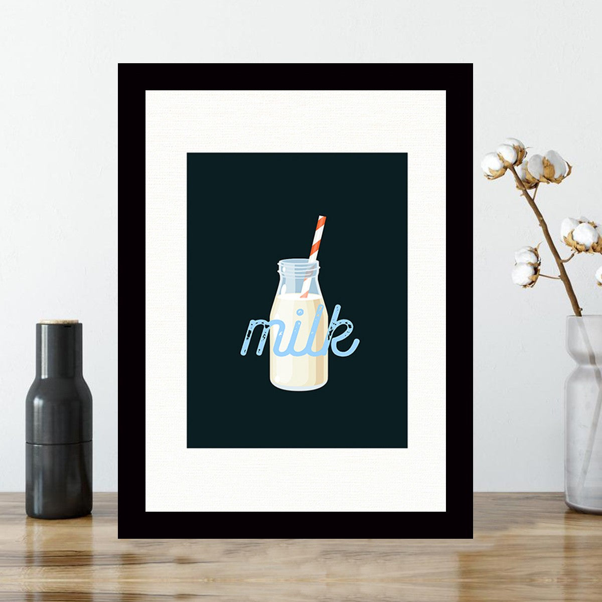 Quadro Decorativo MDF Emoldurado - Arte Multicolor 24x29cm com Moldura de Madeira 2cm