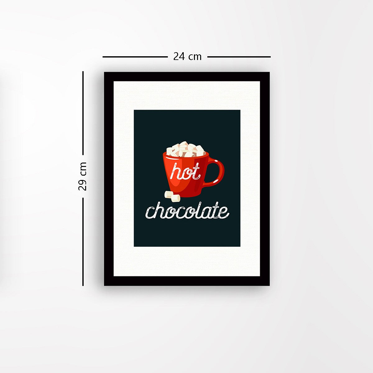 Quadro Decorativo MDF Emoldurado - Arte Multicolor 24x29cm com Moldura de Madeira 2cm