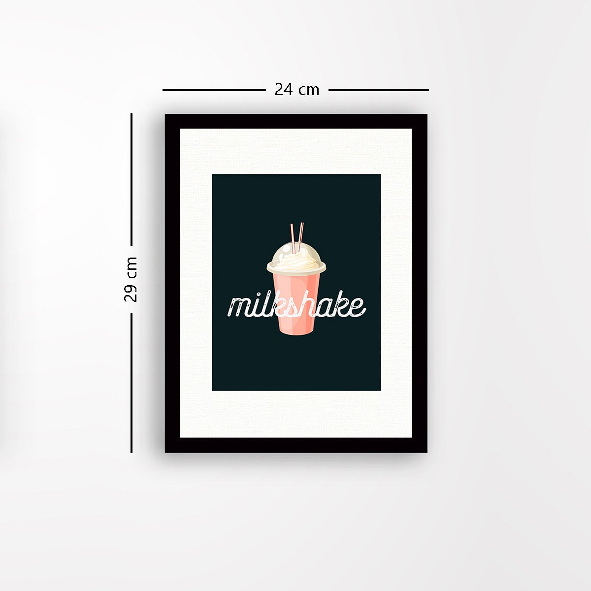 Quadro Decorativo MDF Emoldurado - Arte Multicolor 24x29cm com Moldura de Madeira 2cm