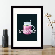 Quadro Decorativo MDF Emoldurado - Arte Multicolor 24x29cm com Moldura de Madeira 2cm