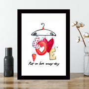 Quadro Decorativo MDF Emoldurado - Arte Multicolor 24x29cm com Moldura de Madeira 2cm