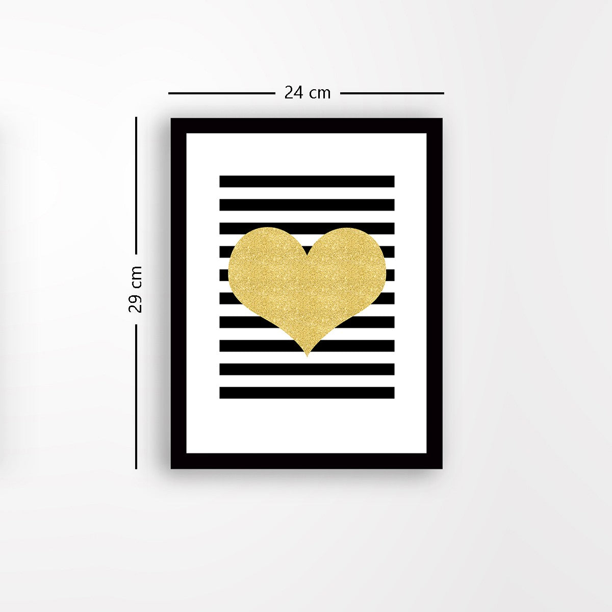 Quadro Decorativo MDF Emoldurado - Arte Multicolor 24x29cm com Moldura de Madeira 2cm