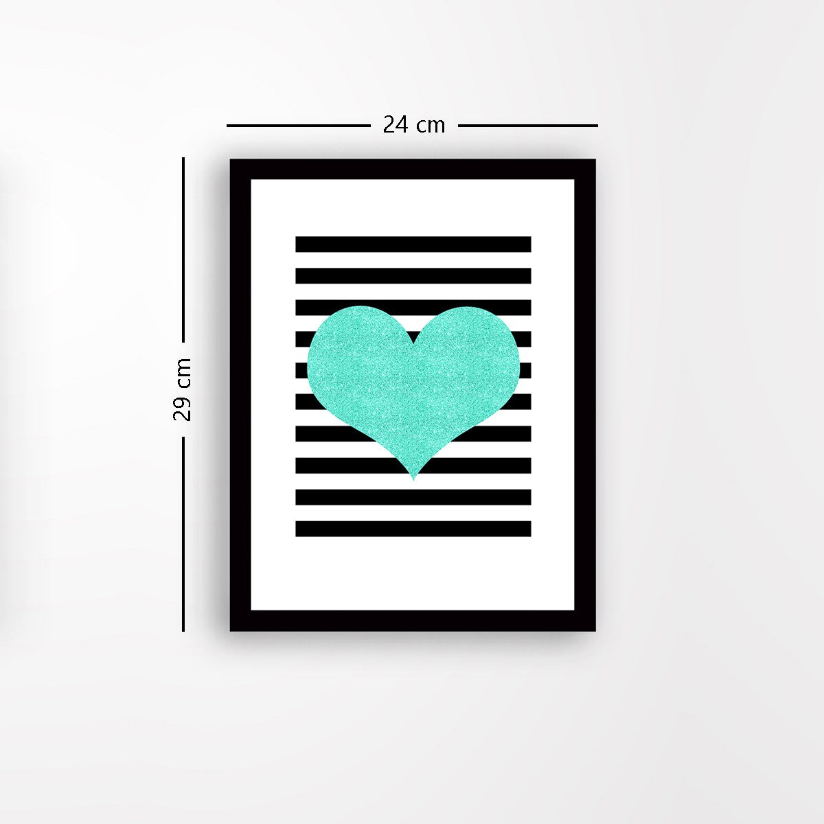 Quadro Decorativo MDF Emoldurado - Arte Multicolor 24x29cm com Moldura de Madeira 2cm