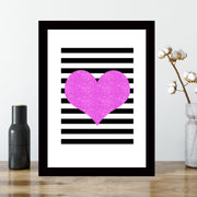 Quadro Decorativo MDF Emoldurado - Arte Multicolor 24x29cm com Moldura de Madeira 2cm