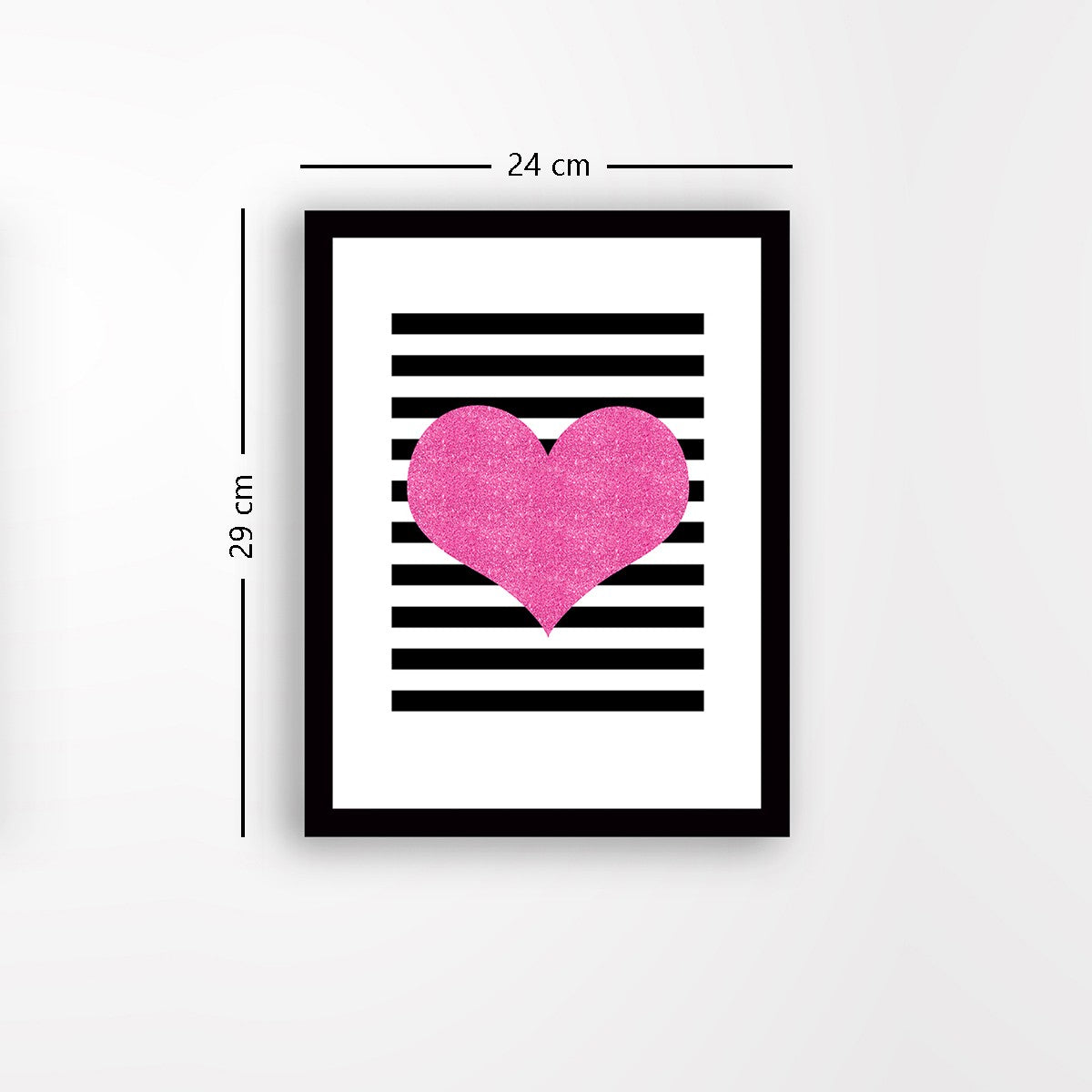 Quadro Decorativo MDF Emoldurado - Arte Multicolor 24x29cm com Moldura de Madeira 2cm