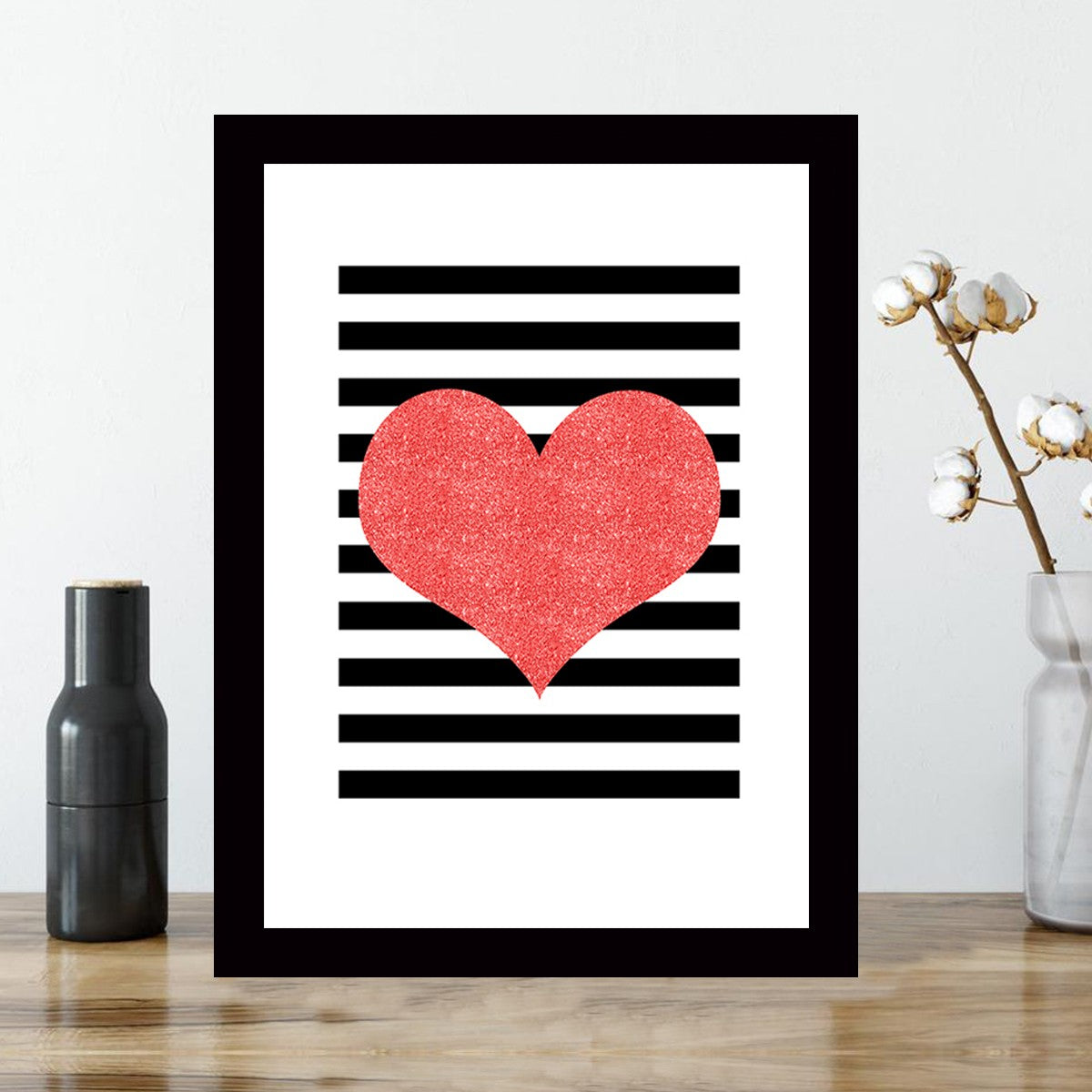 Quadro Decorativo MDF Emoldurado - Arte Multicolor 24x29cm com Moldura de Madeira 2cm