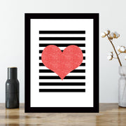 Quadro Decorativo MDF Emoldurado - Arte Multicolor 24x29cm com Moldura de Madeira 2cm