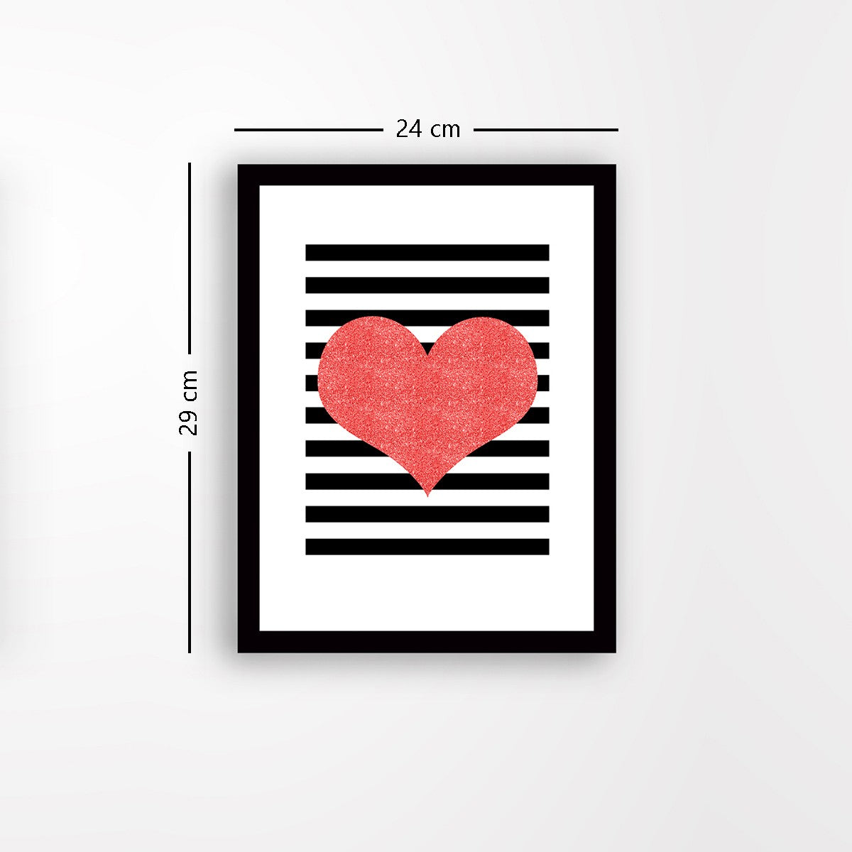 Quadro Decorativo MDF Emoldurado - Arte Multicolor 24x29cm com Moldura de Madeira 2cm