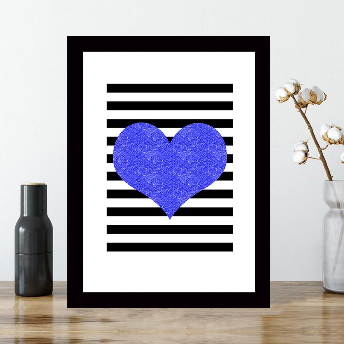 Quadro Decorativo MDF Emoldurado - Arte Multicolor 24x29cm com Moldura de Madeira 2cm