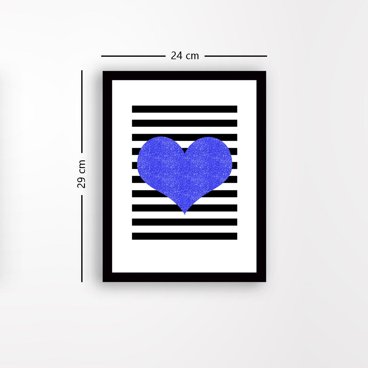 Quadro Decorativo MDF Emoldurado - Arte Multicolor 24x29cm com Moldura de Madeira 2cm