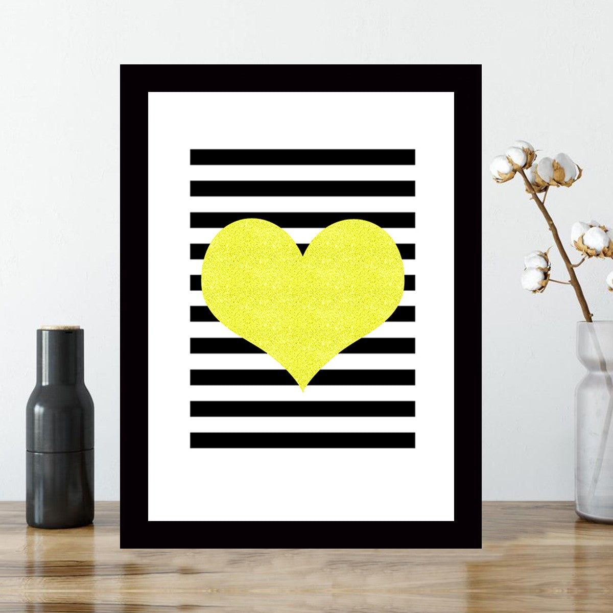 Quadro Decorativo MDF Emoldurado - Arte Multicolor 24x29cm com Moldura de Madeira 2cm