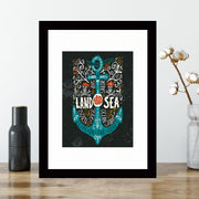 Quadro Decorativo MDF Emoldurado - Arte Multicolor 24x29cm com Moldura de Madeira 2cm