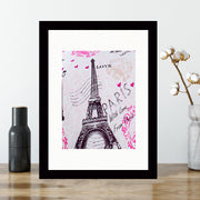 Quadro Decorativo MDF Emoldurado - Arte Multicolor 24x29cm com Moldura de Madeira 2cm