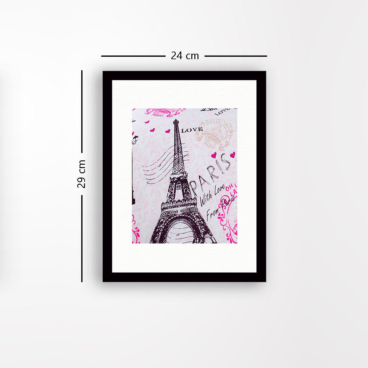 Quadro Decorativo MDF Emoldurado - Arte Multicolor 24x29cm com Moldura de Madeira 2cm