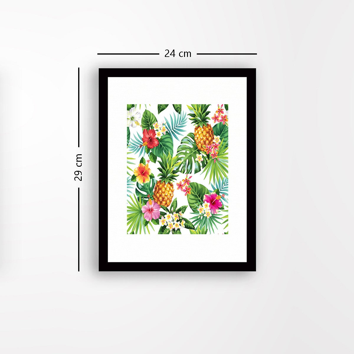 Quadro Decorativo MDF Emoldurado - Arte Multicolor 24x29cm com Moldura de Madeira 2cm