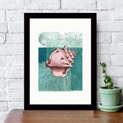 Quadro Decorativo MDF Emoldurado - Arte Multicolor 24x29cm com Moldura de Madeira 2cm