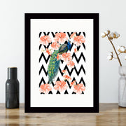 Quadro Decorativo MDF Emoldurado - Arte Multicolor 24x29cm com Moldura de Madeira 2cm