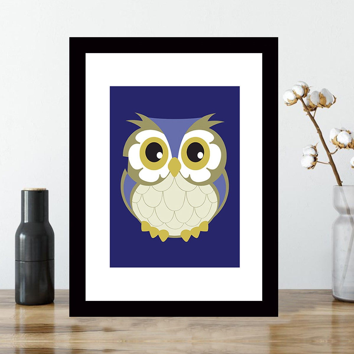 Quadro Decorativo MDF Emoldurado - Arte Multicolor 24x29cm com Moldura de Madeira 2cm