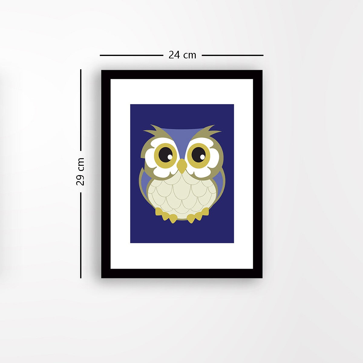 Quadro Decorativo MDF Emoldurado - Arte Multicolor 24x29cm com Moldura de Madeira 2cm