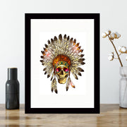 Quadro Decorativo MDF Emoldurado - Arte Multicolor 24x29cm com Moldura de Madeira 2cm