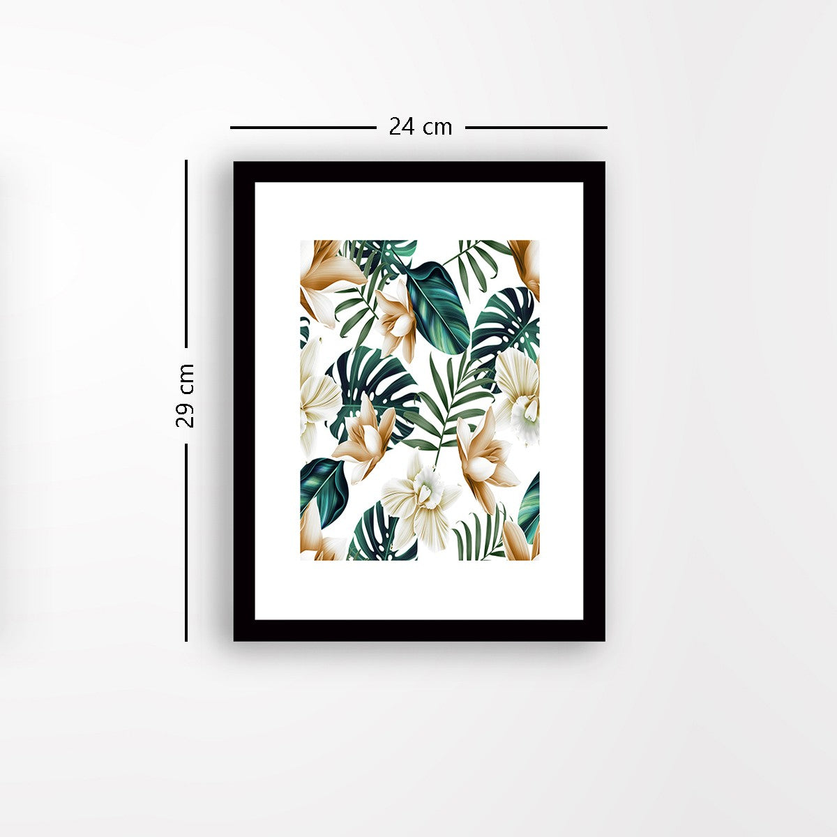 Quadro Decorativo MDF Emoldurado - Arte Multicolor 24x29cm com Moldura de Madeira 2cm