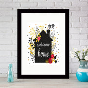 Quadro Decorativo MDF Emoldurado - Arte Multicolor 24x29cm com Moldura de Madeira 2cm