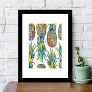 Quadro Decorativo MDF Emoldurado - Arte Multicolor 24x29cm com Moldura de Madeira 2cm