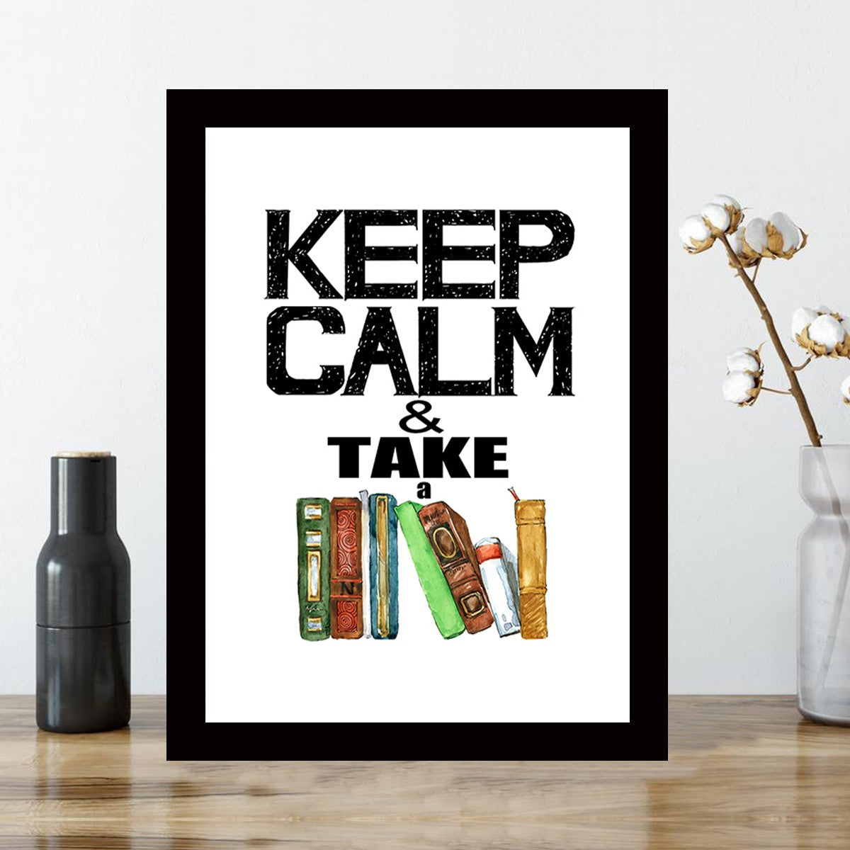 Quadro Decorativo MDF Emoldurado - Arte Multicolor 24x29cm com Moldura de Madeira 2cm