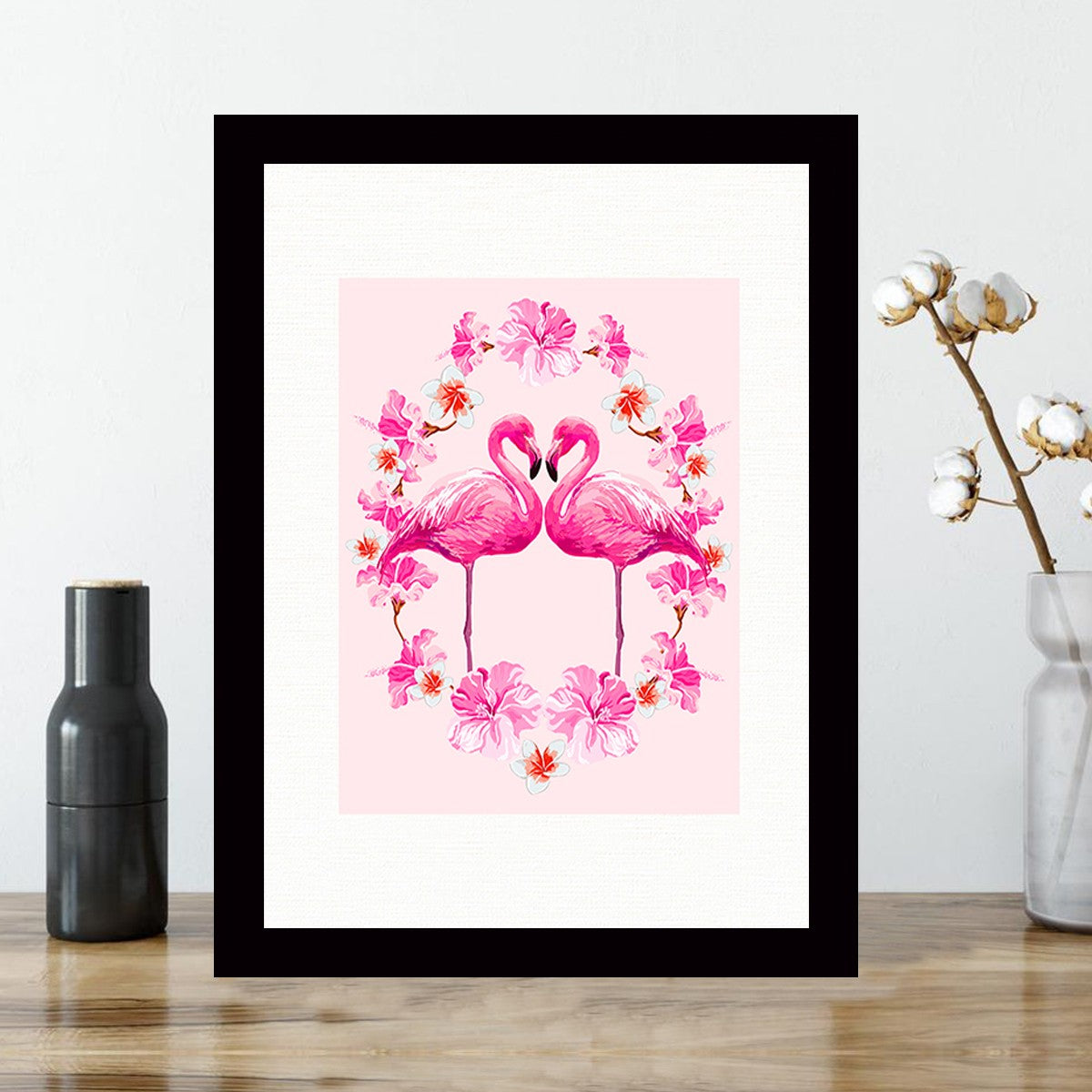 Quadro Decorativo MDF Emoldurado - Arte Multicolor 24x29cm com Moldura de Madeira 2cm