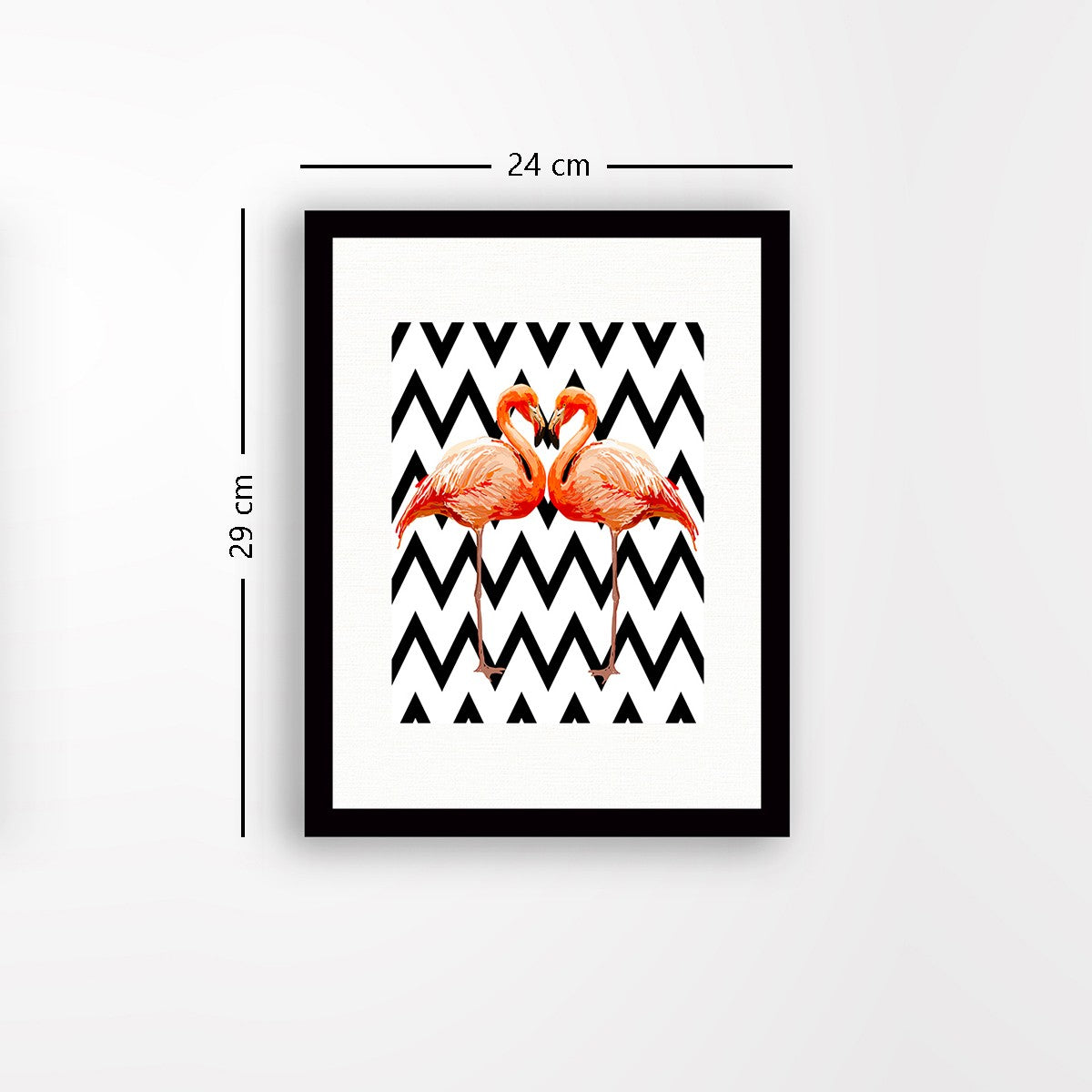 Quadro Decorativo MDF Emoldurado - Arte Multicolor 24x29cm com Moldura de Madeira 2cm