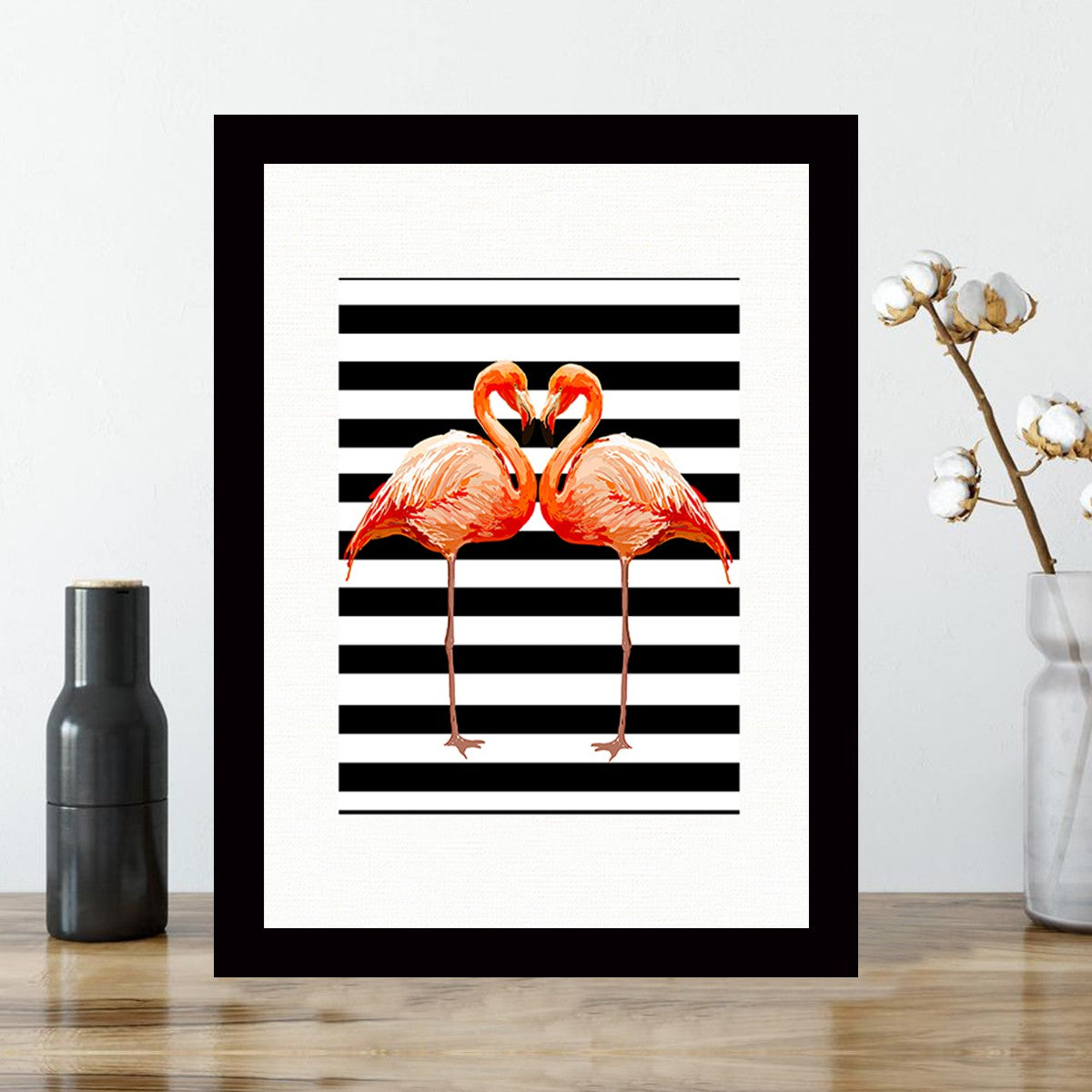 Quadro Decorativo MDF Emoldurado - Arte Multicolor 24x29cm com Moldura de Madeira 2cm