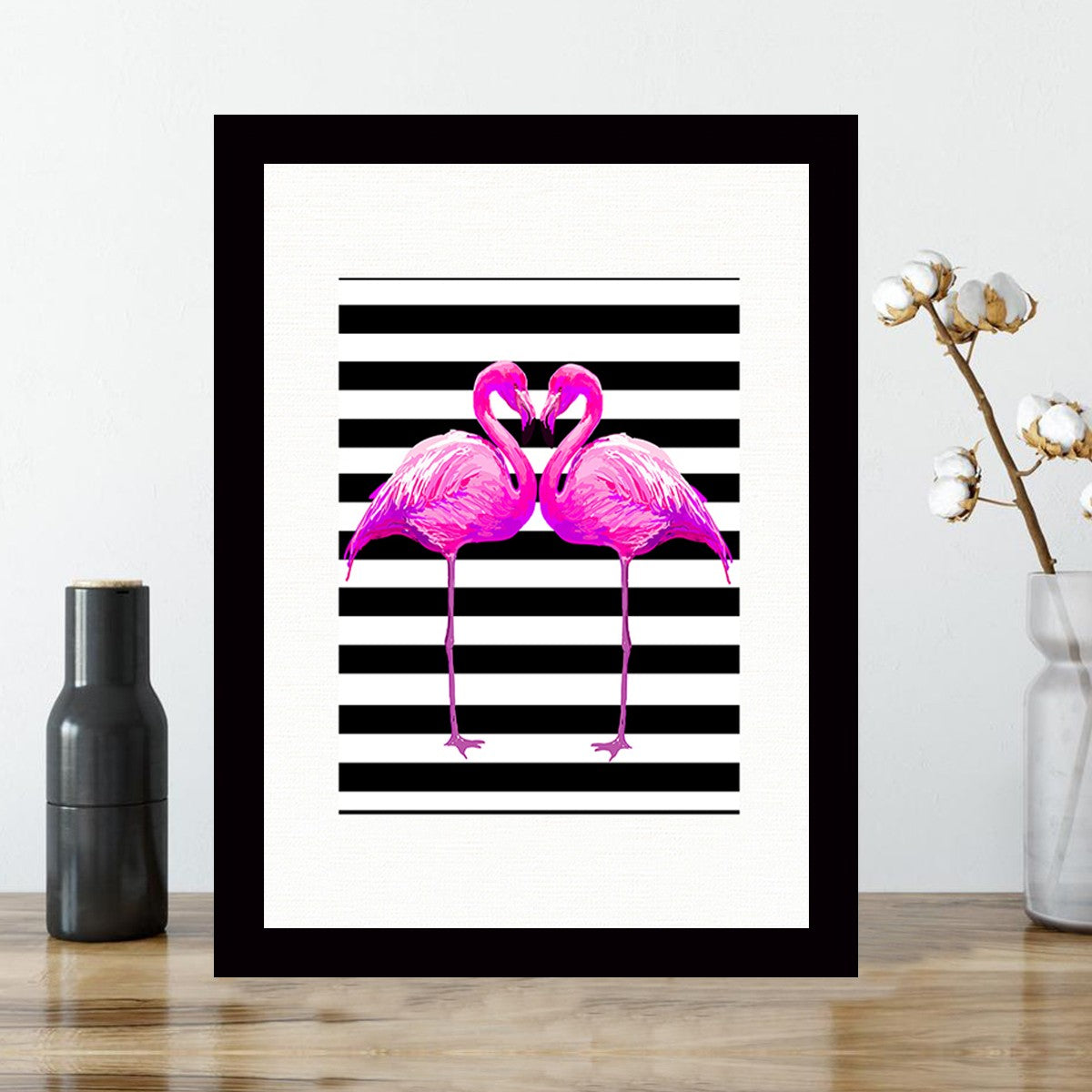 Quadro Decorativo MDF Emoldurado - Arte Multicolor 24x29cm com Moldura de Madeira 2cm