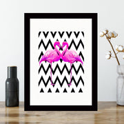 Quadro Decorativo MDF Emoldurado - Arte Multicolor 24x29cm com Moldura de Madeira 2cm