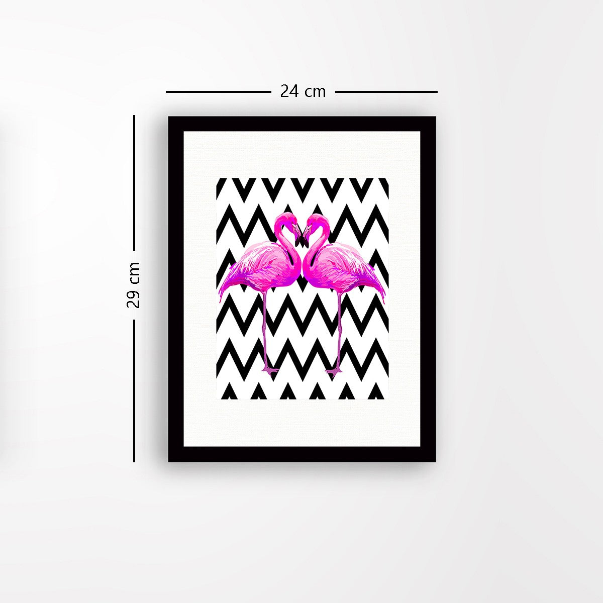 Quadro Decorativo MDF Emoldurado - Arte Multicolor 24x29cm com Moldura de Madeira 2cm