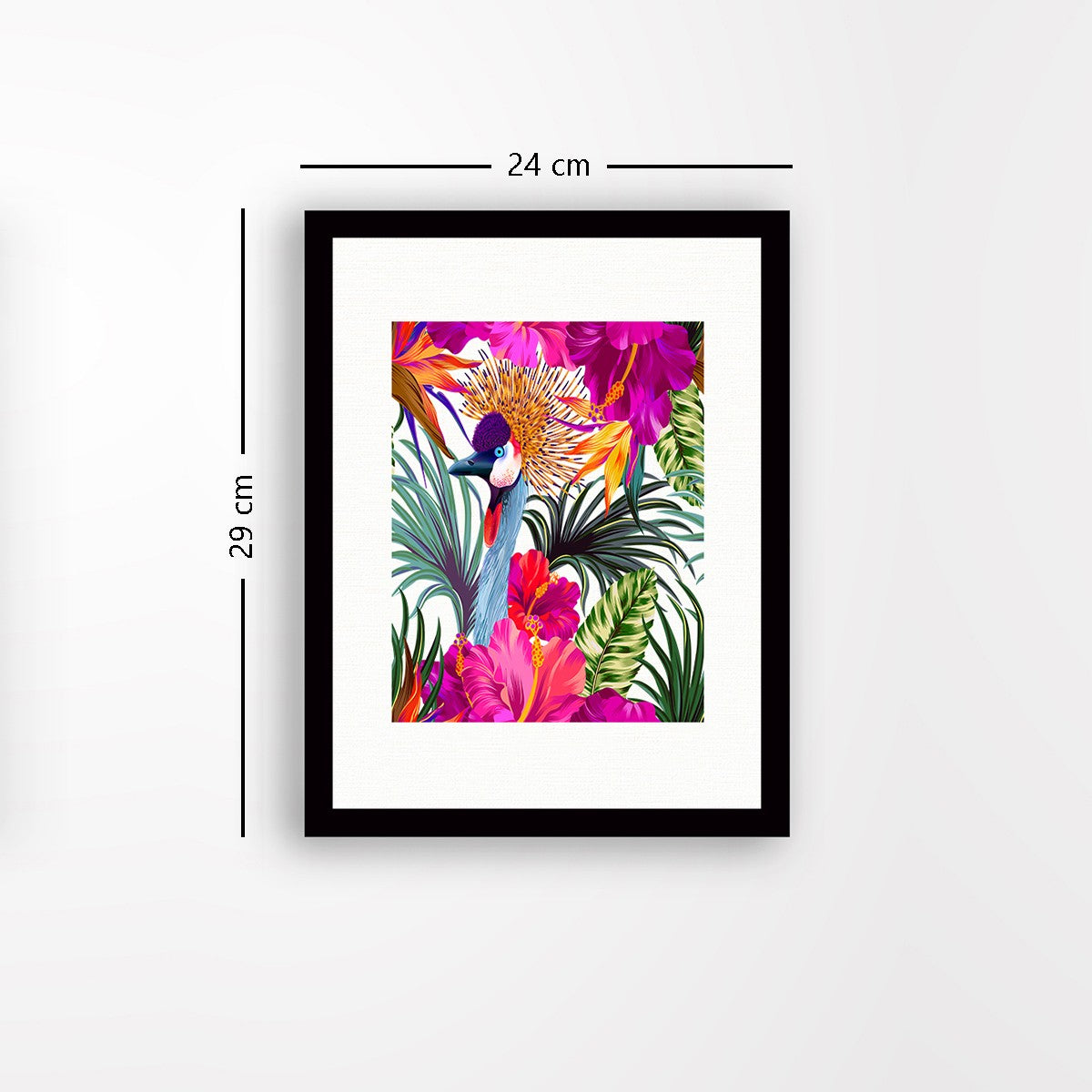 Quadro Decorativo MDF Emoldurado - Arte Multicolor 24x29cm com Moldura de Madeira 2cm