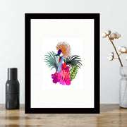 Quadro Decorativo MDF Emoldurado - Arte Multicolor 24x29cm com Moldura de Madeira 2cm