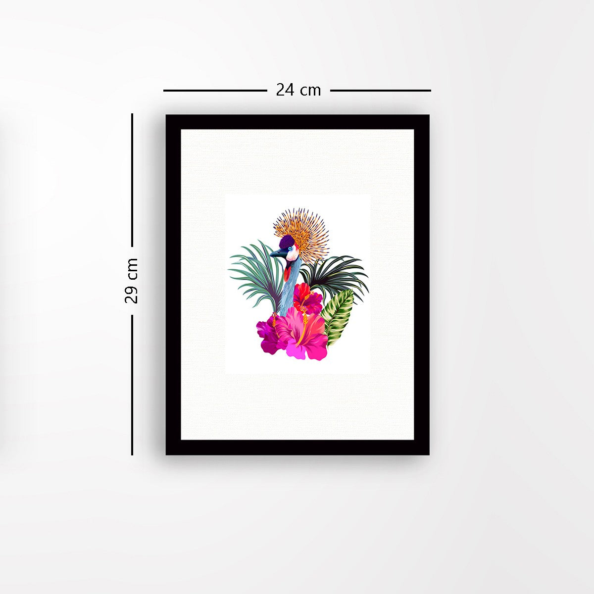 Quadro Decorativo MDF Emoldurado - Arte Multicolor 24x29cm com Moldura de Madeira 2cm