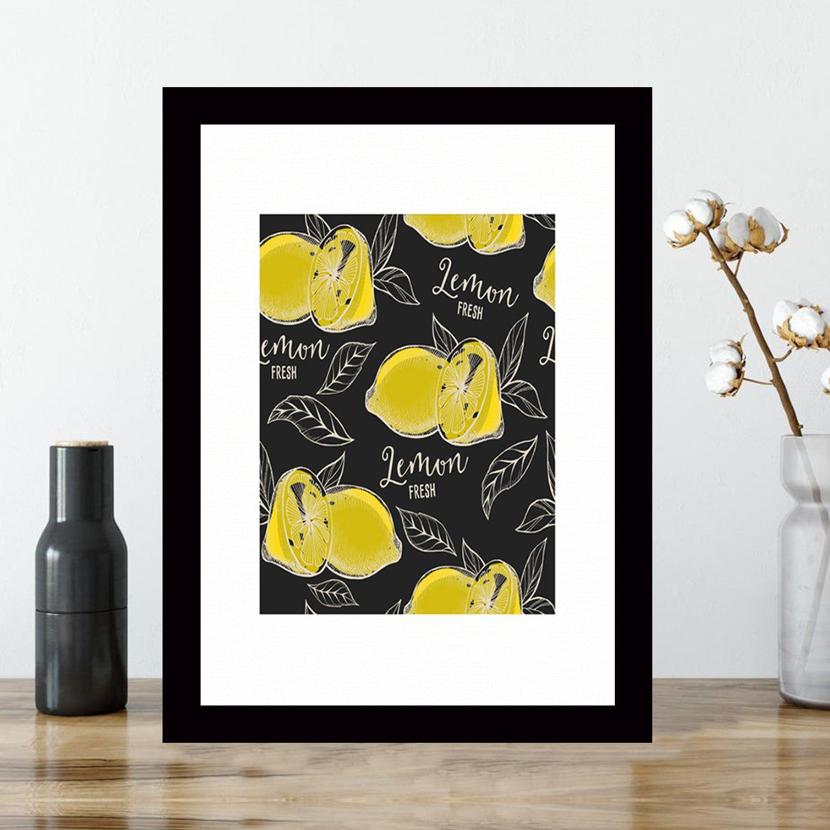 Quadro Decorativo MDF Emoldurado - Arte Multicolor 24x29cm com Moldura de Madeira 2cm