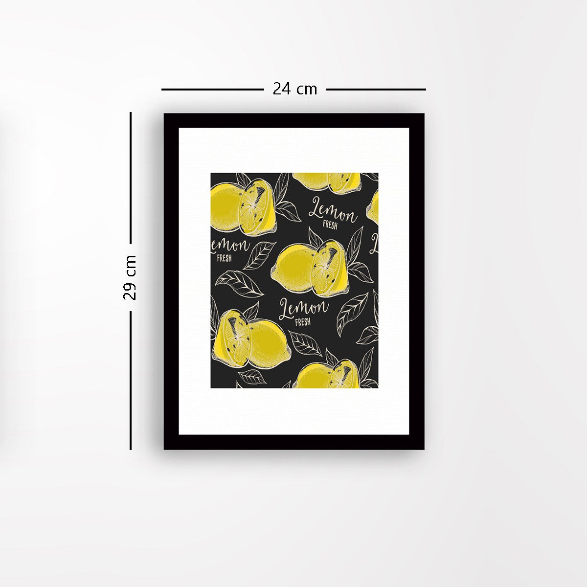 Quadro Decorativo MDF Emoldurado - Arte Multicolor 24x29cm com Moldura de Madeira 2cm