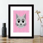 Quadro Decorativo MDF Emoldurado - Arte Multicolor 24x29cm com Moldura de Madeira 2cm