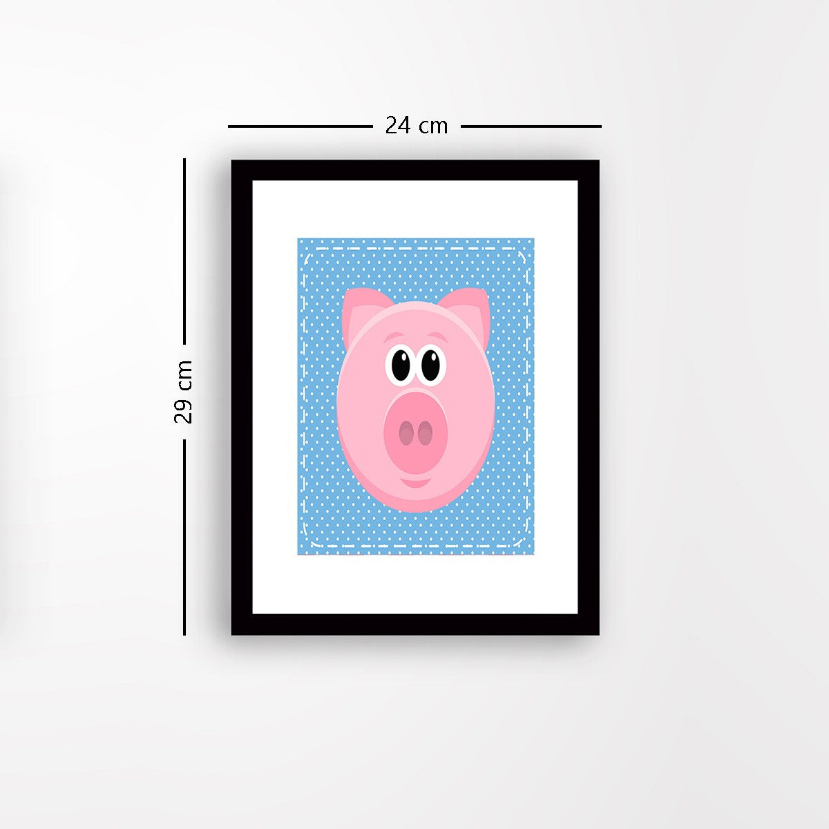 Quadro Decorativo MDF Emoldurado - Arte Multicolor 24x29cm com Moldura de Madeira 2cm