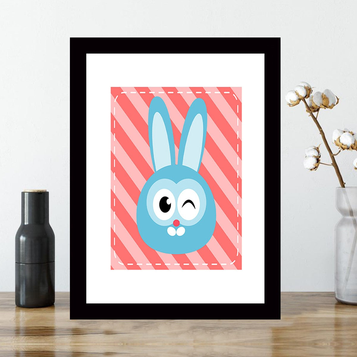 Quadro Decorativo MDF Emoldurado - Arte Multicolor 24x29cm com Moldura de Madeira 2cm