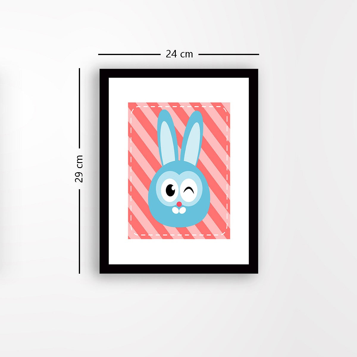 Quadro Decorativo MDF Emoldurado - Arte Multicolor 24x29cm com Moldura de Madeira 2cm